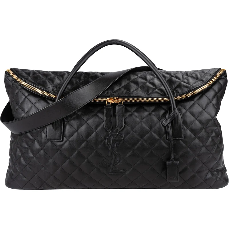 Saint Laurent Quilted Lambskin ES Giant Travel Bag