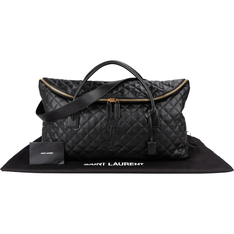 Saint Laurent Quilted Lambskin ES Giant Travel Bag