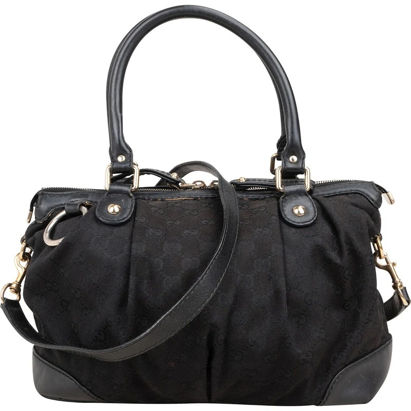 Gucci Monogram GG Canvas Sukey Satchel Handbag