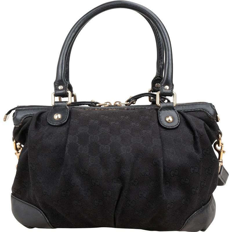 Gucci Monogram GG Canvas Sukey Satchel Handbag