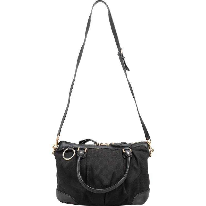 Gucci Monogram GG Canvas Sukey Satchel Handbag