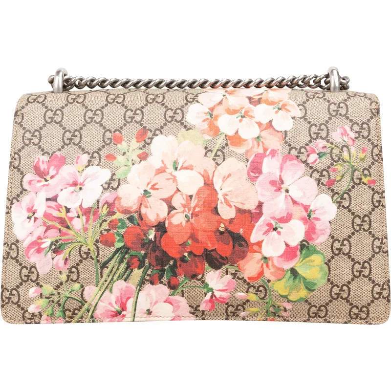 Gucci Monogram GG Supreme Floral Print Dionysus Shoulder Bag