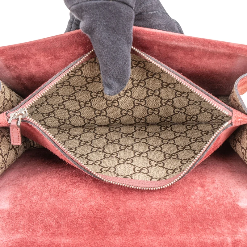 Gucci Monogram GG Supreme Floral Print Dionysus Shoulder Bag