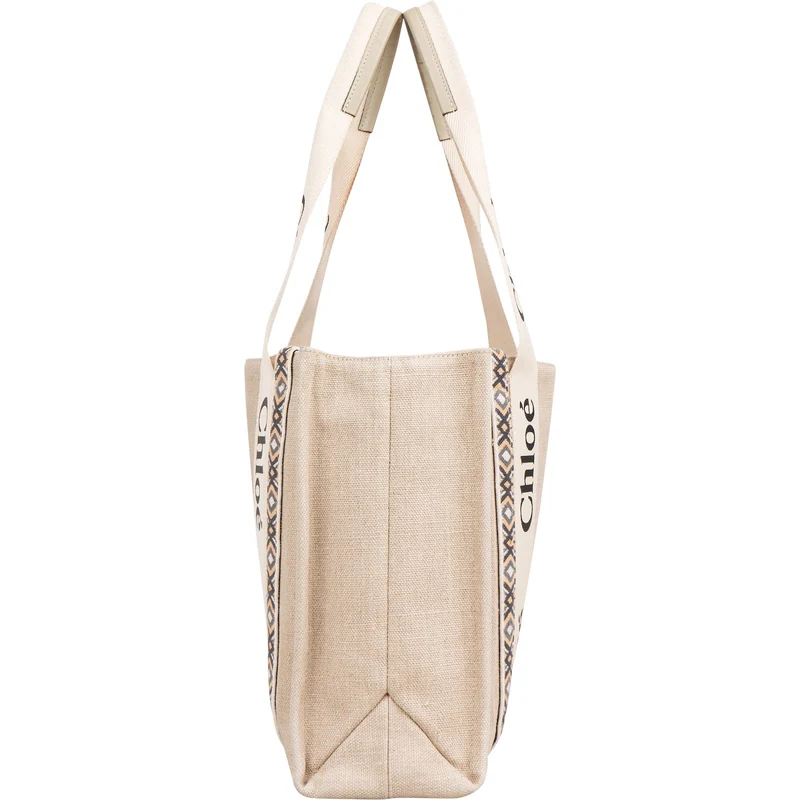 Chloé Canvas Medium Woody Medium Shoulder Bag