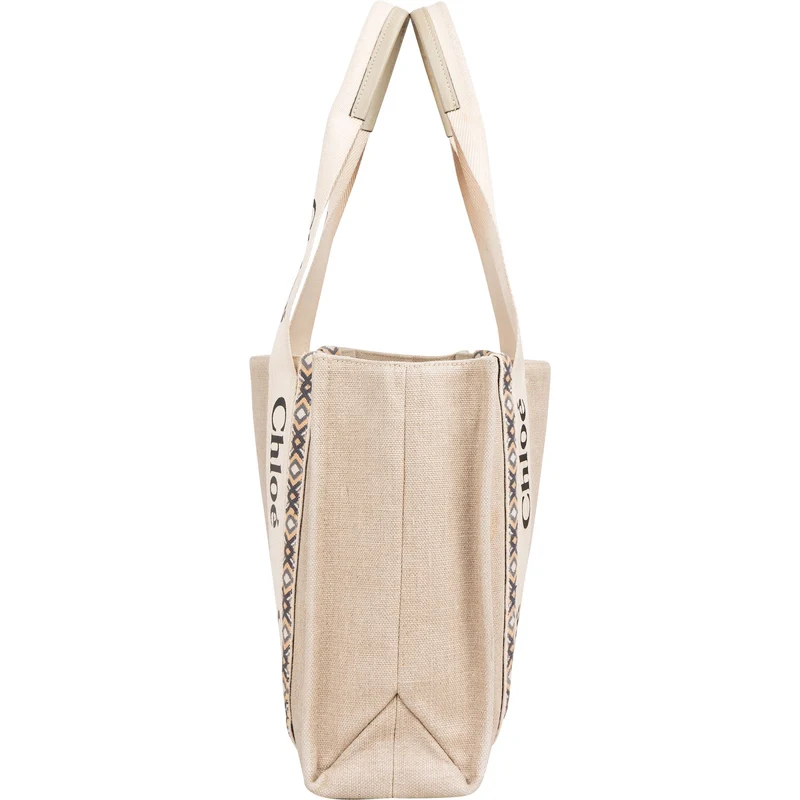 Chloé Canvas Medium Woody Medium Shoulder Bag