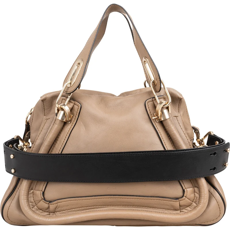Chloé Grained Leather Paraty Handbag