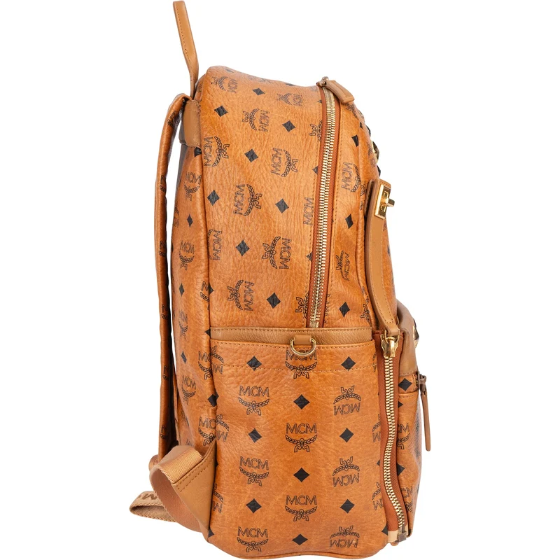 MCM Monogram Visetos Studded 2 in 1 Bag Backpack