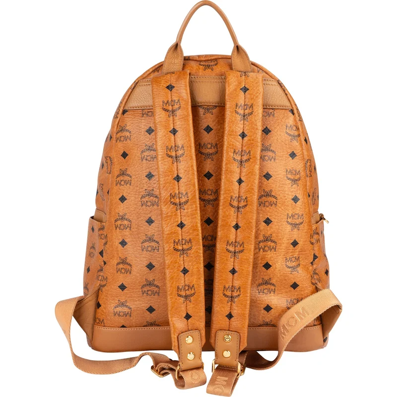 MCM Monogram Visetos Studded 2 in 1 Bag Backpack