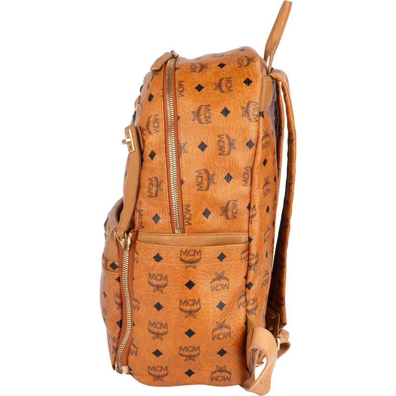MCM Monogram Visetos Studded 2 in 1 Bag Backpack