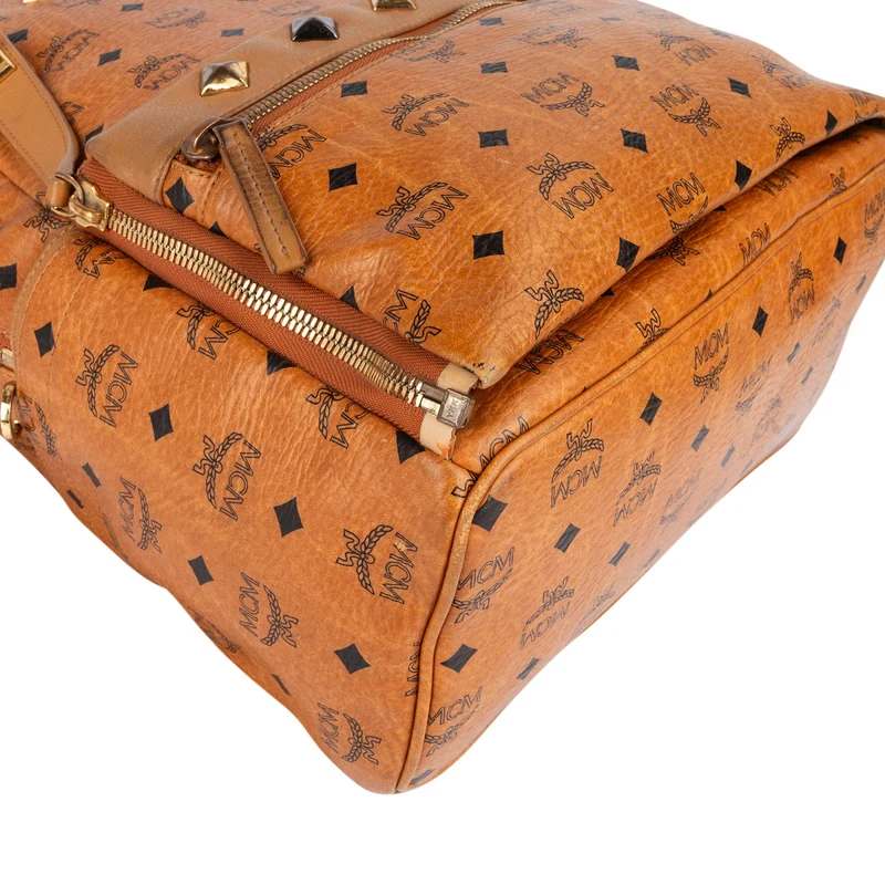 MCM Monogram Visetos Studded 2 in 1 Bag Backpack