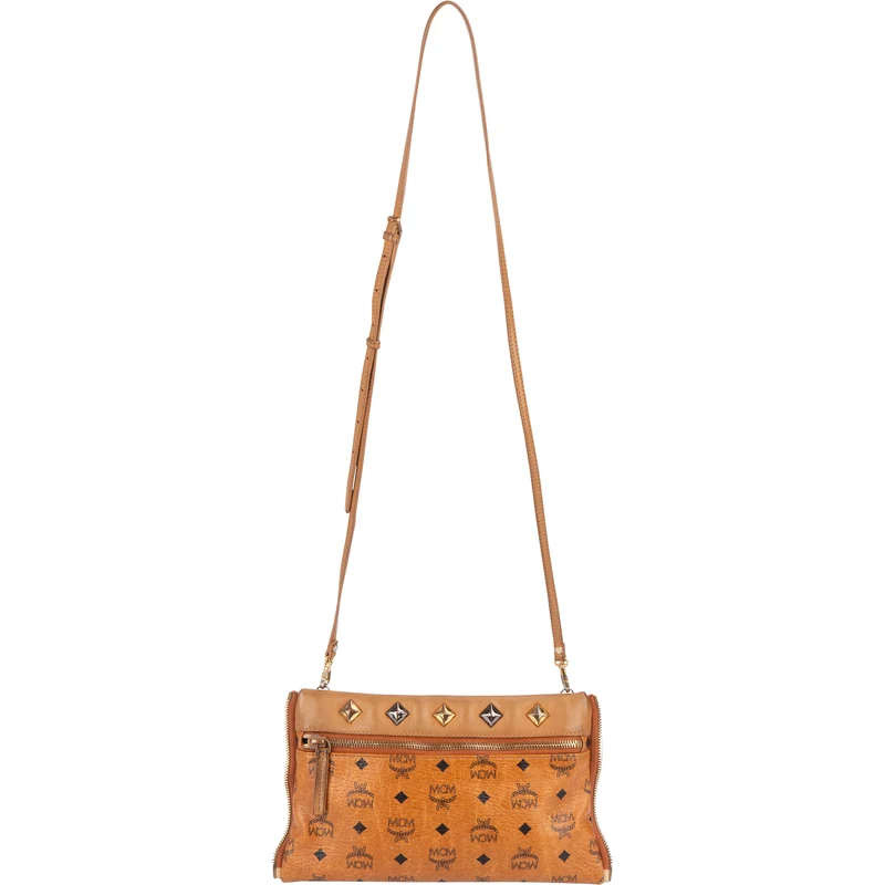 MCM Monogram Visetos Studded 2 in 1 Bag Backpack