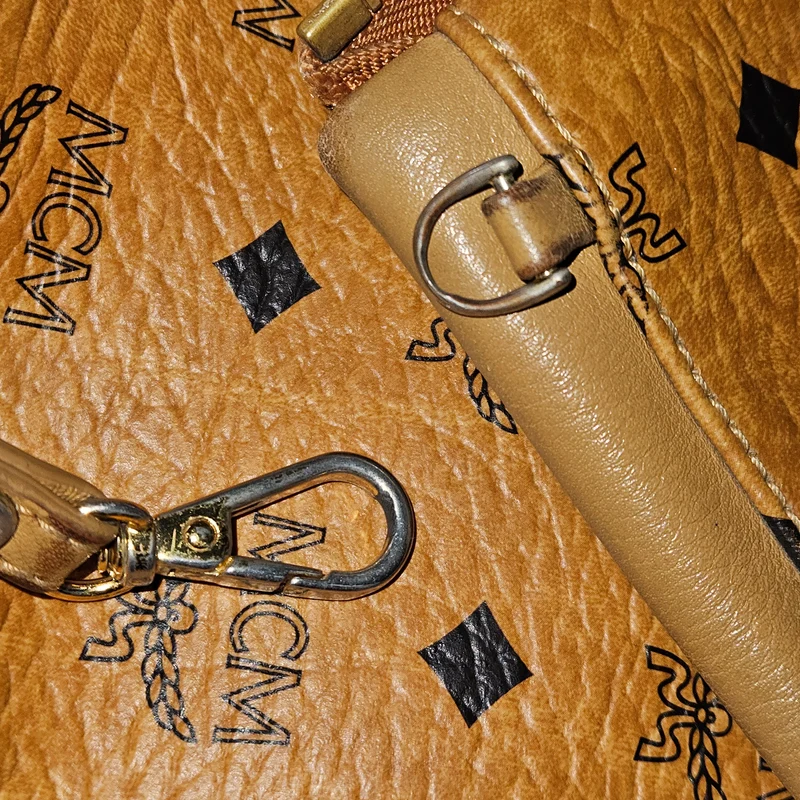 MCM Monogram Visetos Studded 2 in 1 Bag Backpack