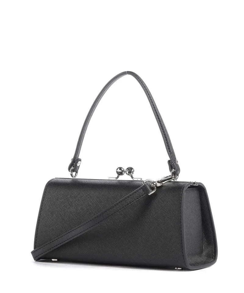 Vivienne Westwood Doll Frame Saffiano XL Handtasche black