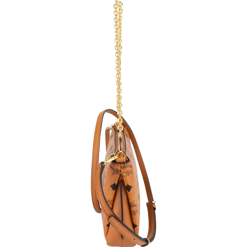MCM Monogram Visetos Rabbit Tracy Pochette Crossbody Bag