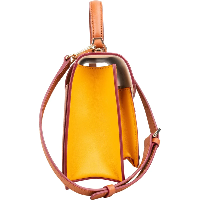 MCM Monogram Visetos Tricolor Block Patricia Small Crossbody Handbag