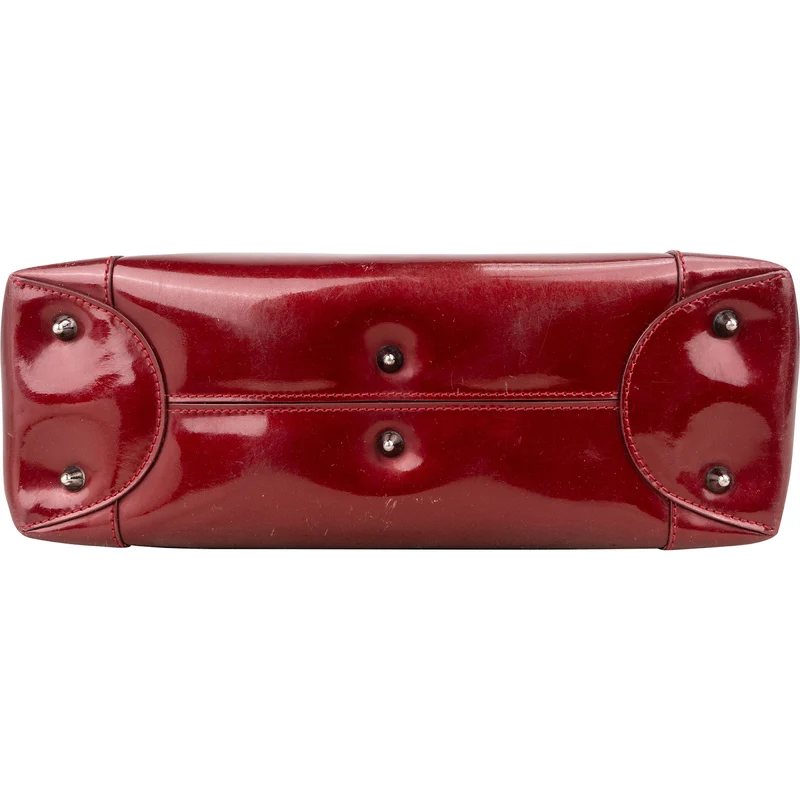 Christian Dior Red Patent Leather Malice Handbag