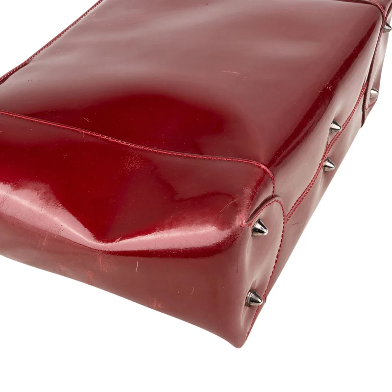 Christian Dior Red Patent Leather Malice Handbag