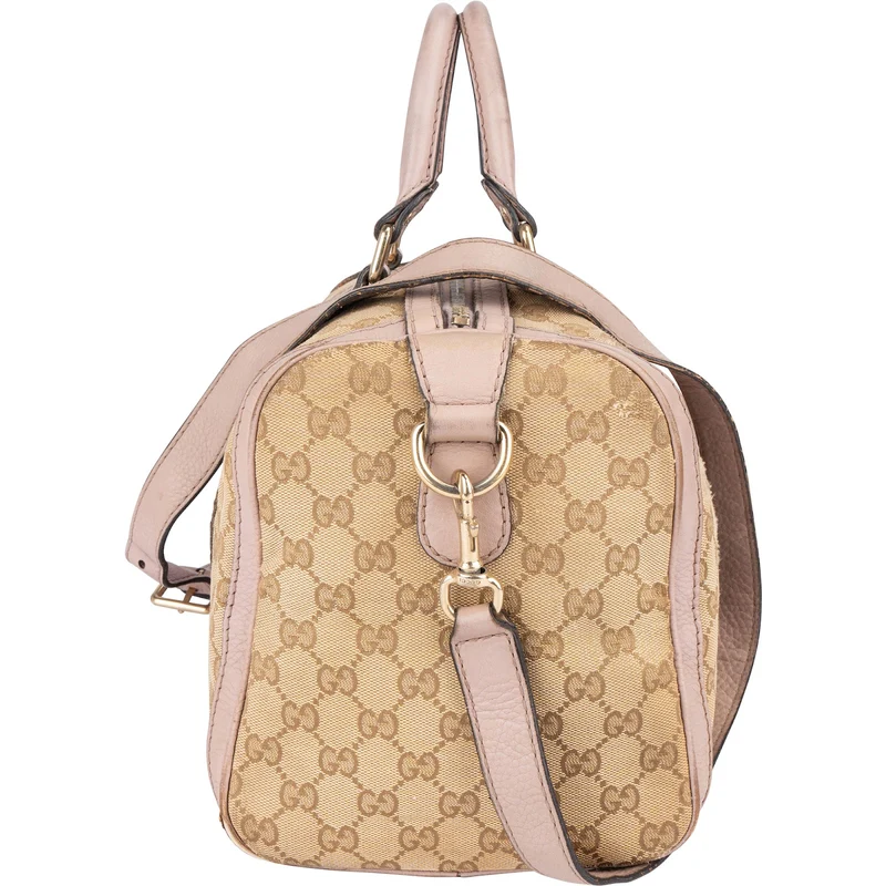 Gucci Monogram GG Canvas Boston Handbag