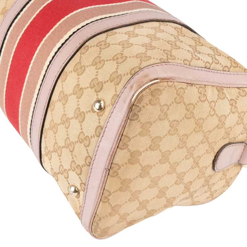 Gucci Monogram GG Canvas Boston Handbag