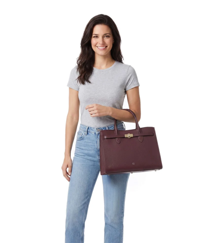 Aigner Farah L Handtasche port red