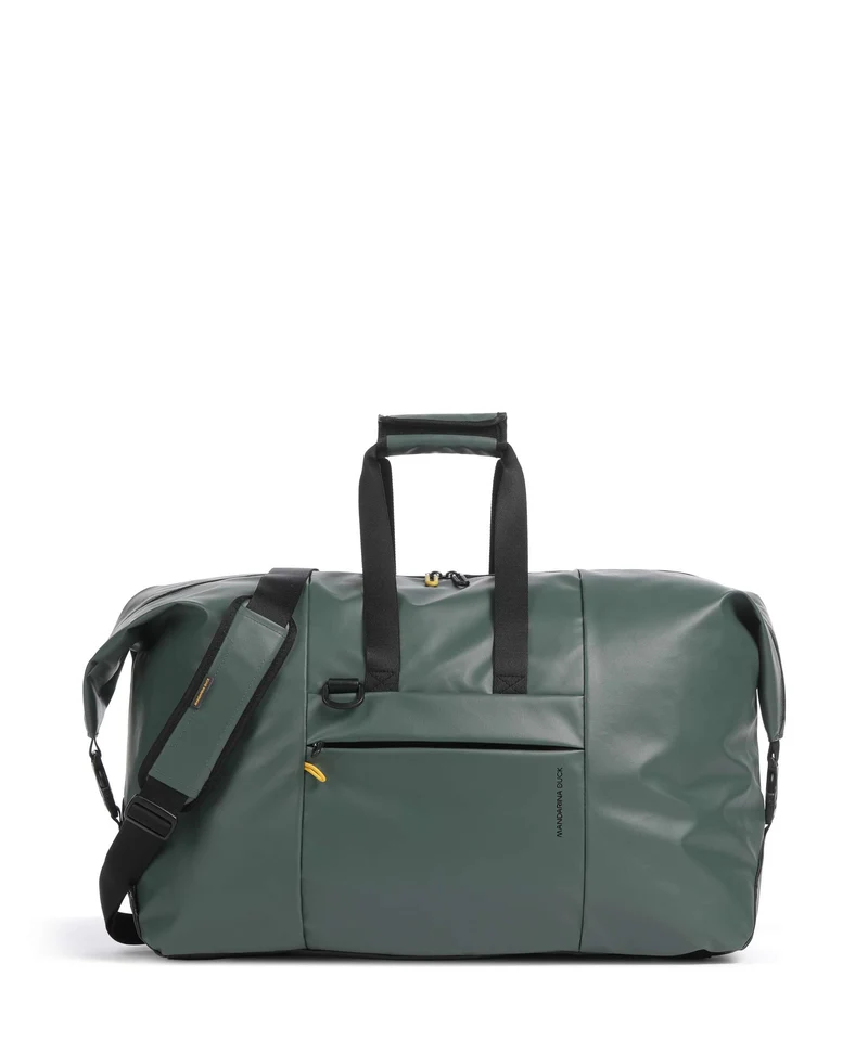 Mandarina Duck Coated Weekender deep green