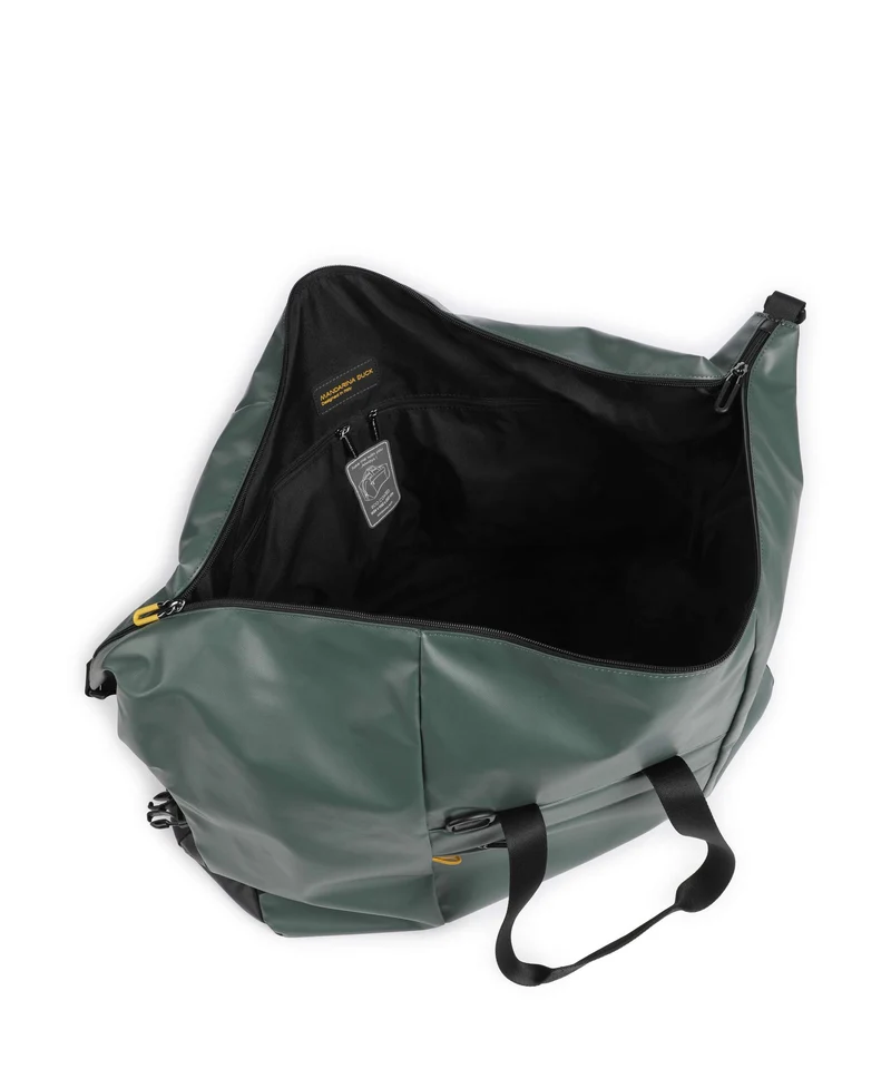 Mandarina Duck Coated Weekender deep green