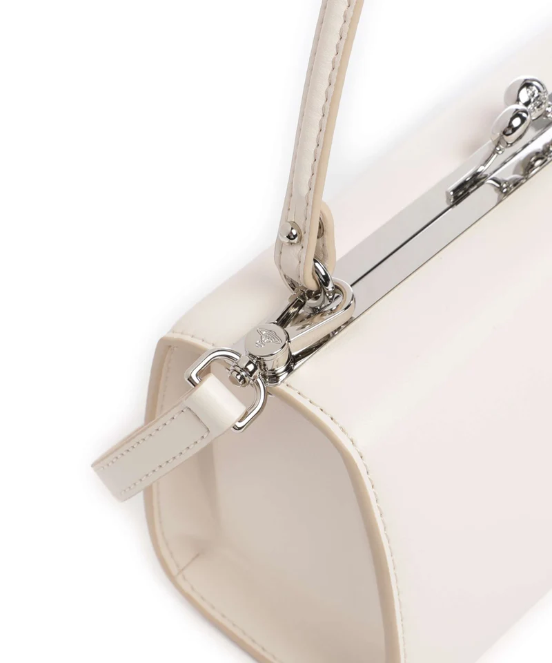 Vivienne Westwood Doll Frame Smooth XL Handtasche white