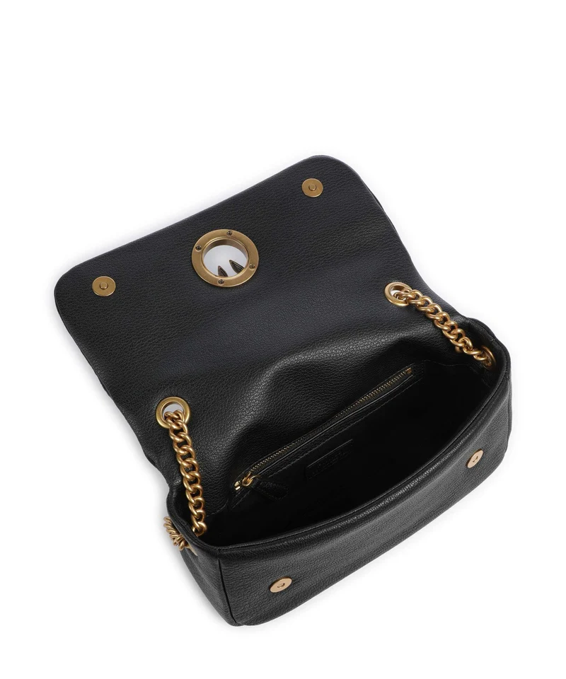 Pinko Click Soft Horizontal Chain Schultertasche nero/antique gold