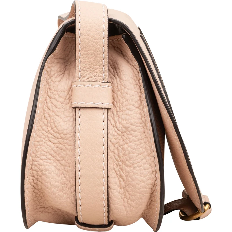 Chloé Grained Calfskin Marcie Mini Saddle Crossbody Bag