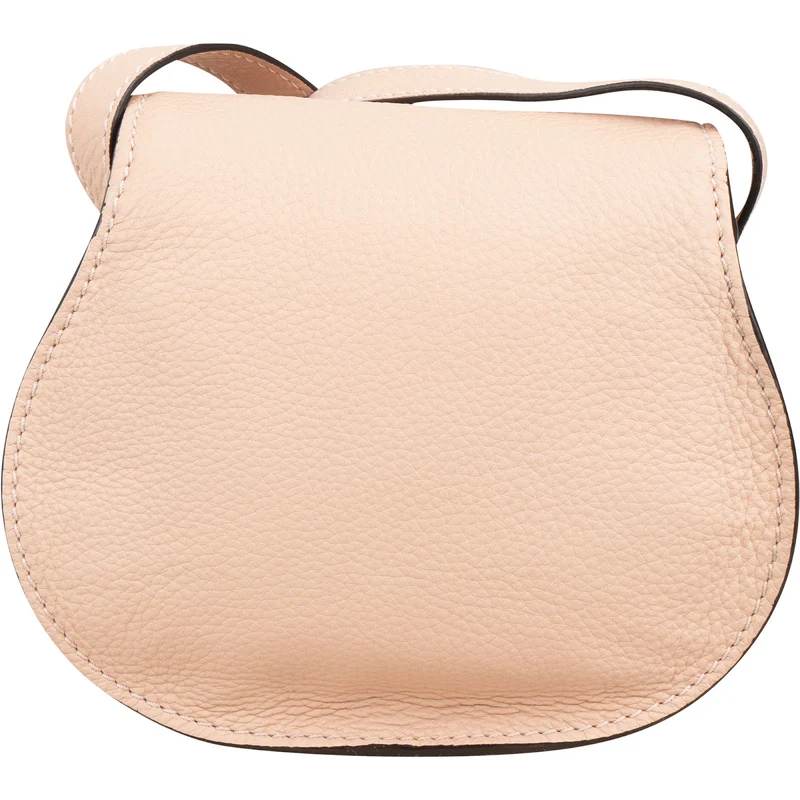 Chloé Grained Calfskin Marcie Mini Saddle Crossbody Bag