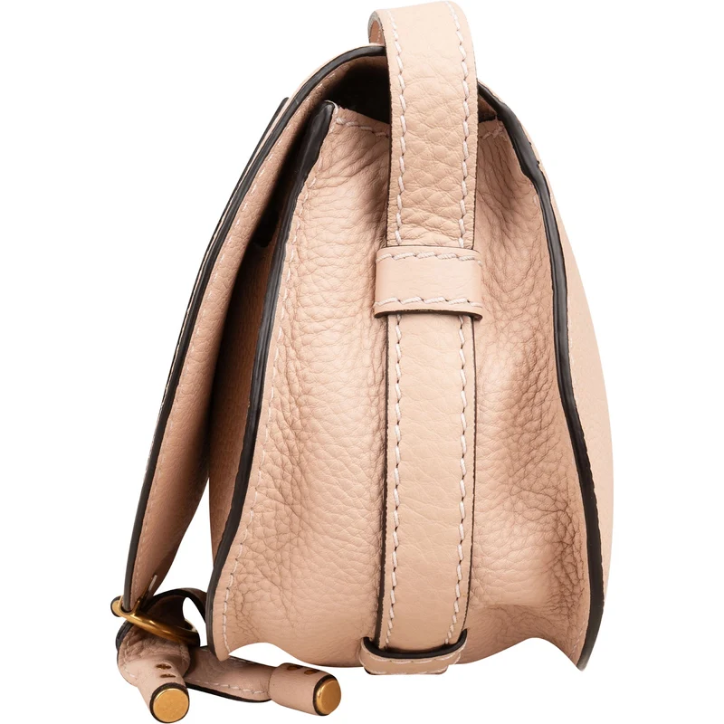 Chloé Grained Calfskin Marcie Mini Saddle Crossbody Bag