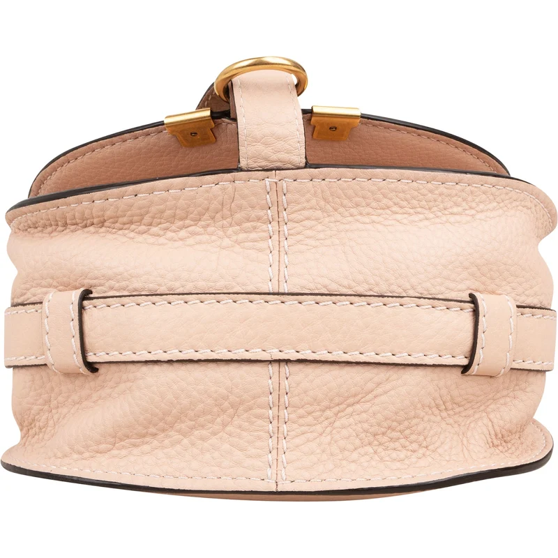 Chloé Grained Calfskin Marcie Mini Saddle Crossbody Bag
