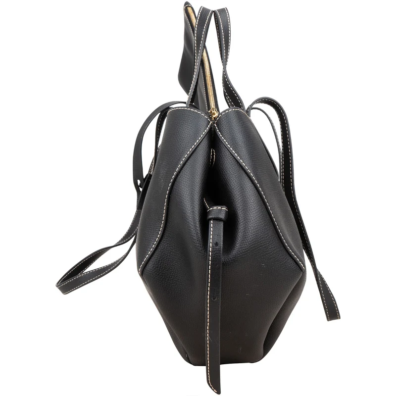 Polène Grained Leather Cyme Tote Handbag