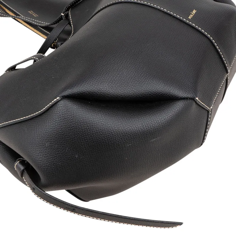 Polène Grained Leather Cyme Tote Handbag