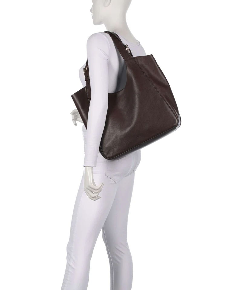 Furla Dora L Shopper dark cioccolato