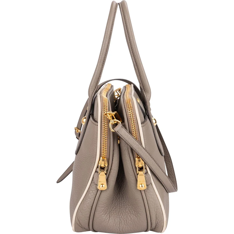 Miu Miu Vitello Daino Leather Bauletto Handbag