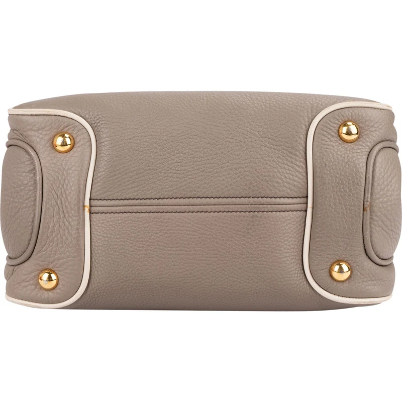 Miu Miu Vitello Daino Leather Bauletto Handbag