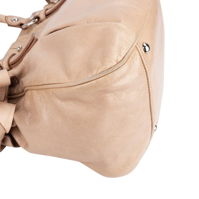Miu Miu Vitello Lux Bow Bag Handbag