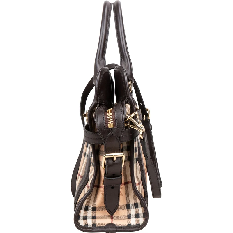 Burberry Haymarket Check Minford Satchel Handbag