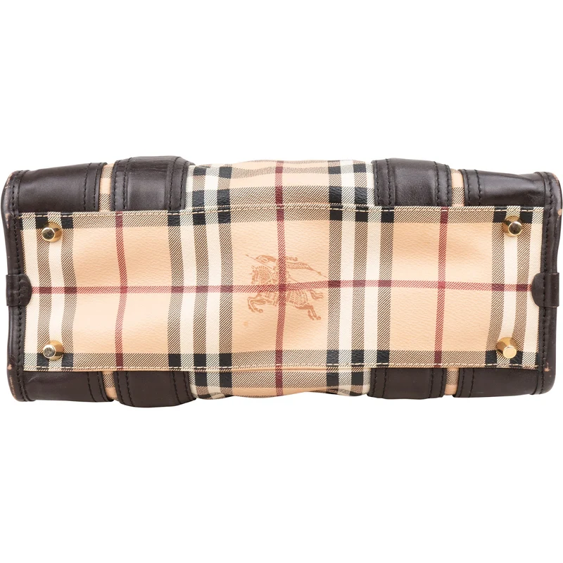 Burberry Haymarket Check Minford Satchel Handbag