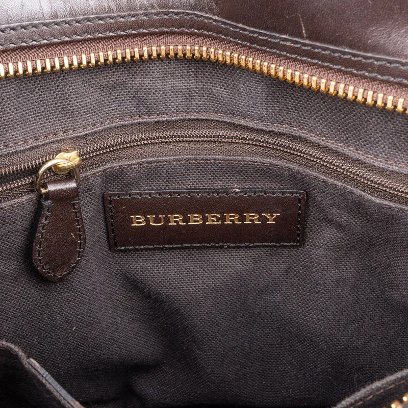 Burberry Haymarket Check Minford Satchel Handbag
