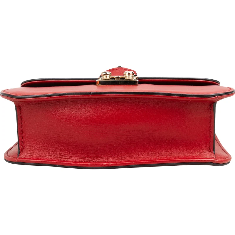 Valentino Garavani Red Leather Rockstud Small Crossbody Bag