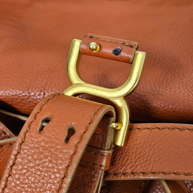Chloé Grained Calfskin Marcie Double Carry Bag Handbag