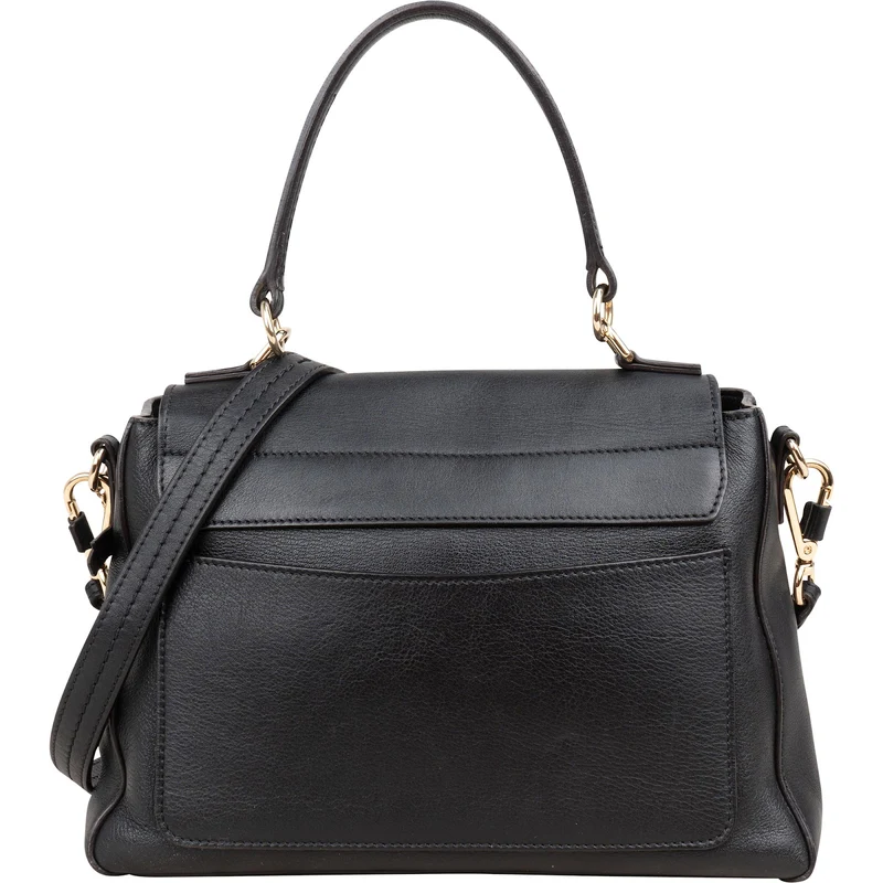 Chloé Black Leather Faye Day Bag Handbag