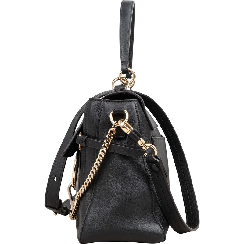 Chloé Black Leather Faye Day Bag Handbag