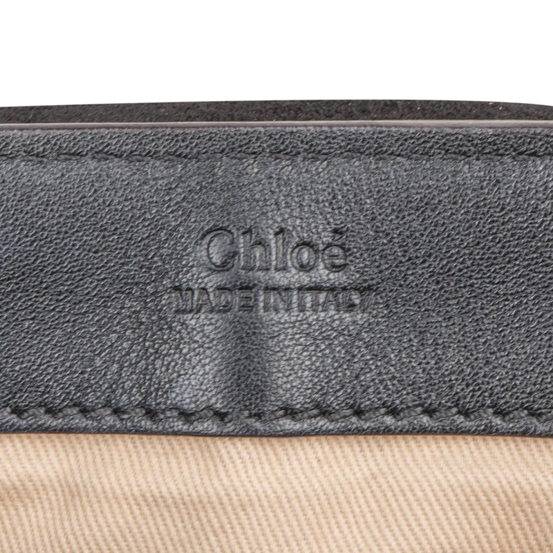 Chloé Black Leather Faye Day Bag Handbag