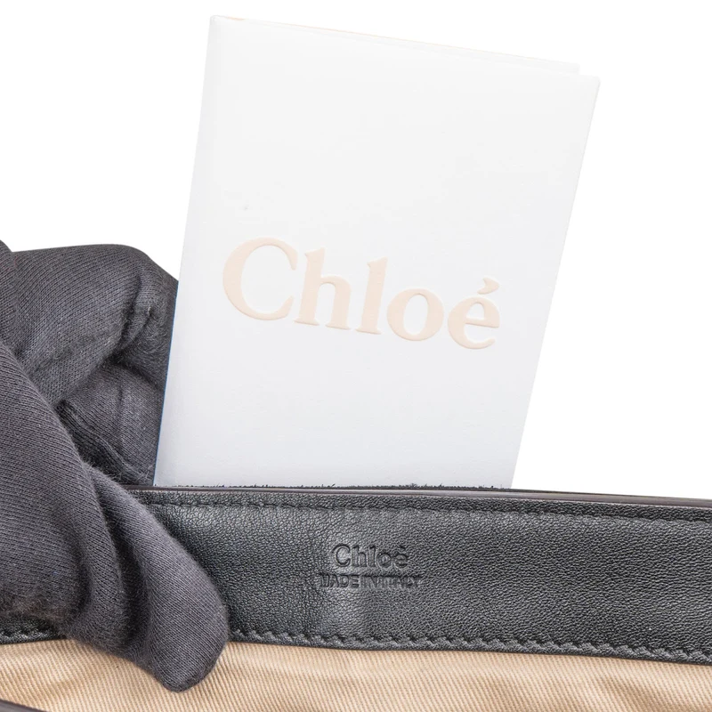 Chloé Black Leather Faye Day Bag Handbag