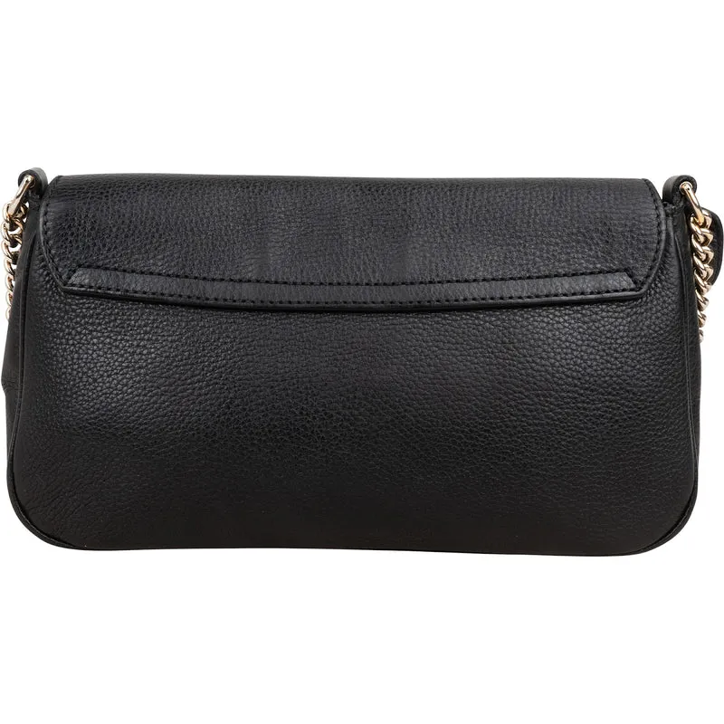 Gucci Pebbled Leather Soho Chain Tassel Crossbody Bag