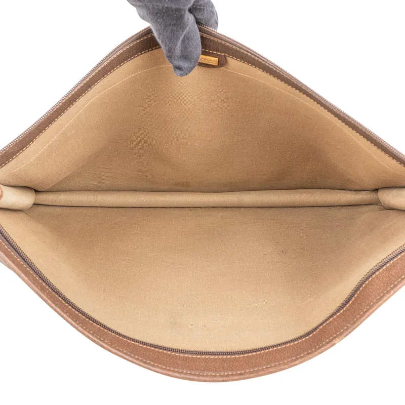 Gucci Monogram GG Supreme Web Canvas Laptop Case Business Clutch