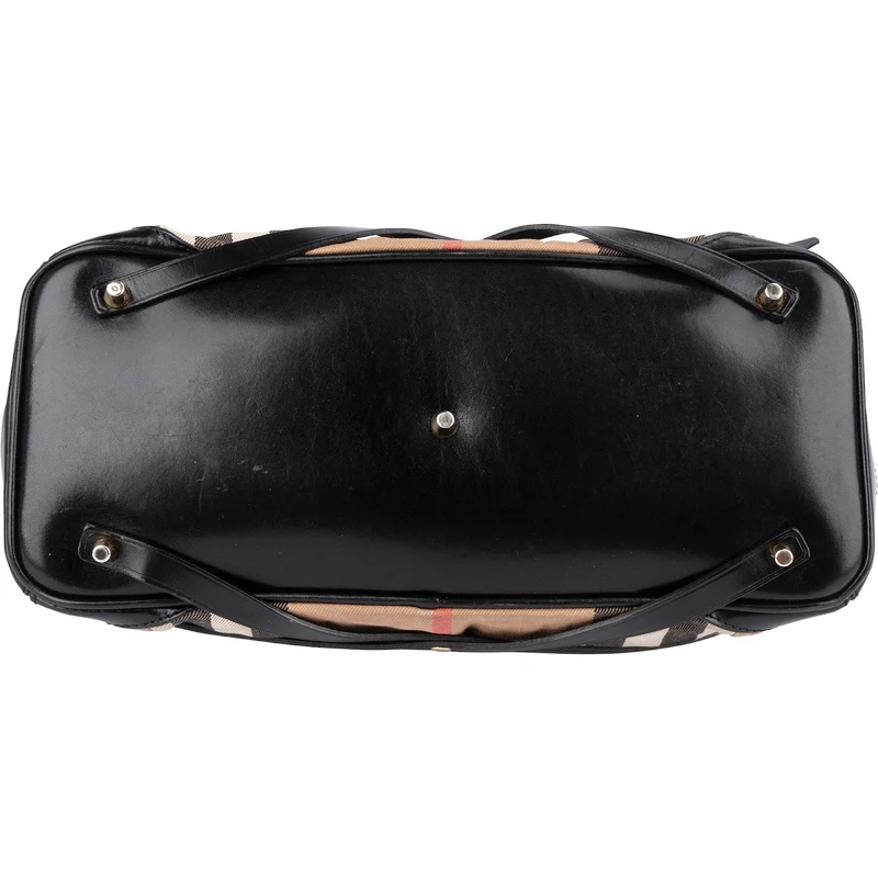 Burberry Nova-Check Monogram Medium Bridle Tote Handbag